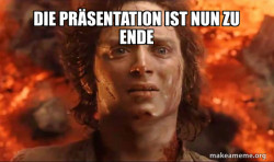 Frodo it's over it's done