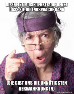 Disapproving Grandma