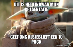 Baby Yoda looking at you