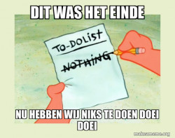 To Do List - Nothing