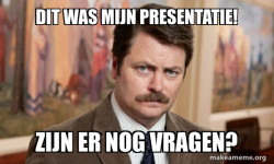 Ron Swanson : I am a Simple Man