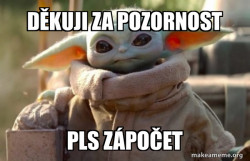 Baby Yoda looking at you