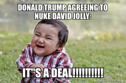 Evil, scheming toddler