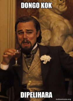 Leonardo DiCaprio Laughing Djang