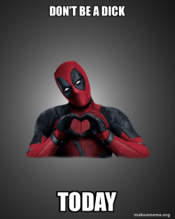 Deadpool Heart Hands