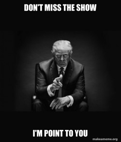 Trump Sitting In Chair - I Am In Their Way