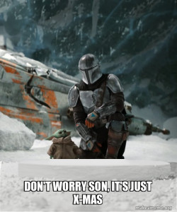 Baby Yoda and Mando