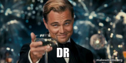 Great Gatsby Reaction - Leonardo DiCaprio Toast