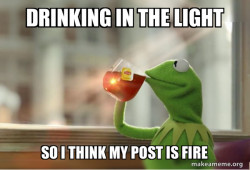 Kermit Drinking Tea