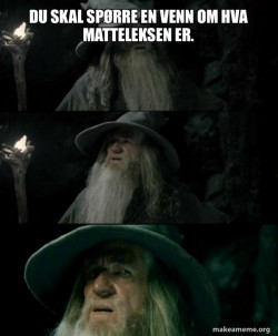Confused Gandalf