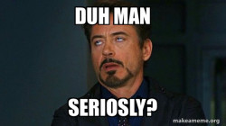 Tony Stark Eye Roll