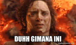 Frodo it's over it's done