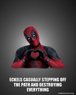 Deadpool Heart Hands