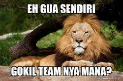 Contemplative Lion