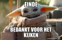 Baby Yoda looking at you