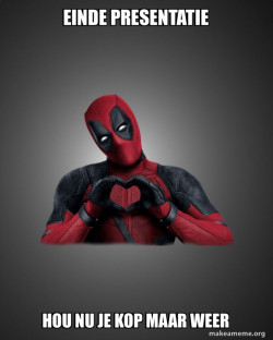 Deadpool Heart Hands