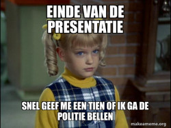 grappige einde presentattie
