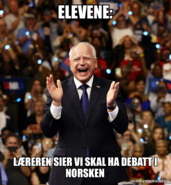 Happy Tim Walz