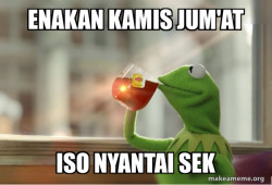 Kermit Drinking Tea