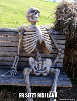 Waiting Skeleton