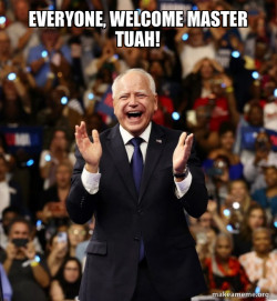 Happy Tim Walz