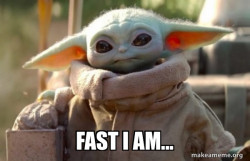 Baby Yoda looking at you