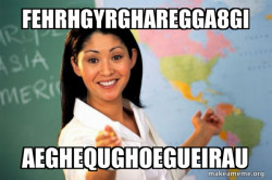 Unhelpful High School Teacher