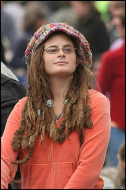 Female College Liberal - Bad Argument Hippie