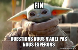 Baby Yoda looking at you