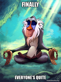 Rafiki Meditating - Lion King