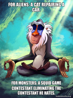 Rafiki Meditating - Lion King