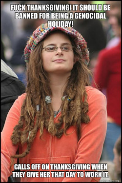 Maybe liberals actually like Thanksgiving?