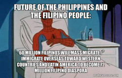Future of the Philippines and the Filipino People: 60 MILLION FILIPINOS WILL MASS MIGRATE / IMMIGRATE OVERSEAS TOWARD WESTERN COUNTRIES AND LATIN AMERICA TO BECOME 72 MILLION FILIPINO DIASPORA 