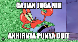 Mr krab serakah