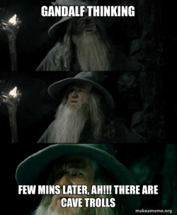 Confused Gandalf