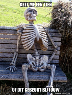 Waiting Skeleton