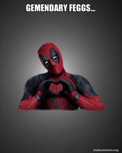 Deadpool Heart Hands