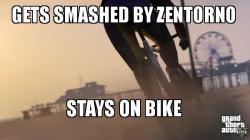 Smashed bike