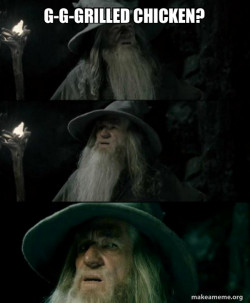 Confused Gandalf