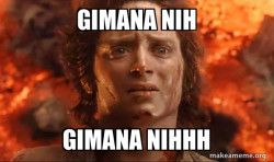 Frodo it's over it's done