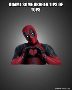 Deadpool Heart Hands