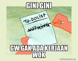 To Do List - Nothing