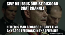 Give me jesus christ discord Chat channel