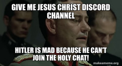 Give me jesus christ discord Chat channel