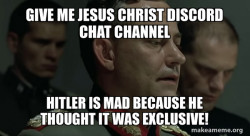 Give me jesus christ discord Chat channel
