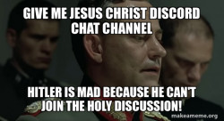 Give me jesus christ discord Chat channel