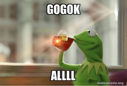 Kermit Drinking Tea