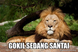 Contemplative Lion
