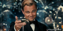Great Gatsby Reaction - Leonardo DiCaprio Toast