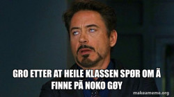 Tony Stark Eye Roll